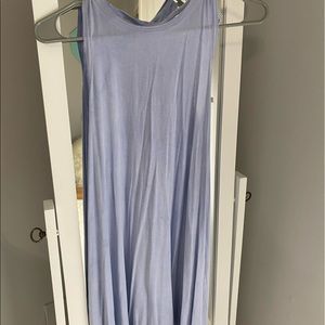 Francesca’s Blue Soft Sleeveless T-Shirt Dress
